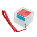 Mini 3x3 magic cube keychain stickerless puzzle brain teaser toy for kids