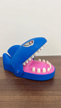 Pirate bucket prank game with swords and snapping shark, finger-biting party toy for kids