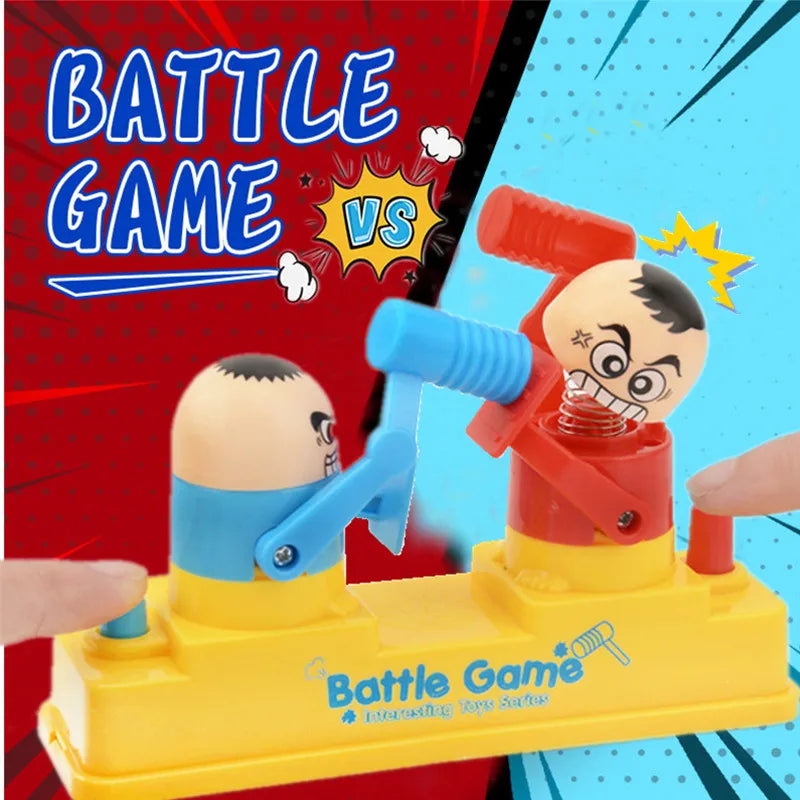 Funny practical joke battle table game antistress prank toy for two players, party gag gift