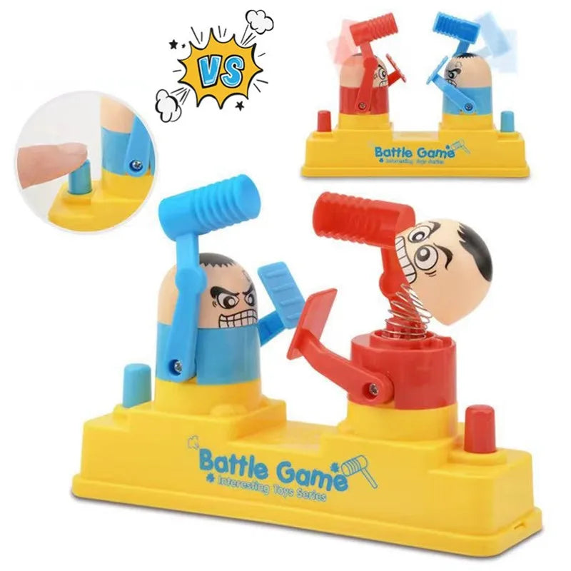 Funny practical joke battle table game antistress prank toy for two players, party gag gift