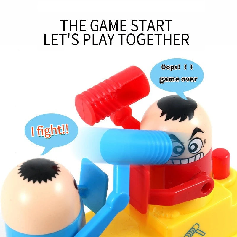 Funny practical joke battle table game antistress prank toy for two players, party gag gift