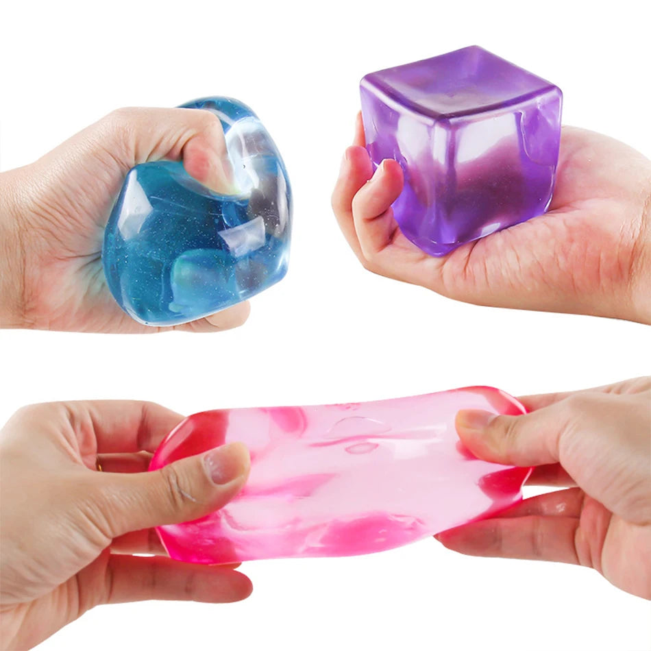 Squishy sensory fidget cube for stress relief, focus, and calming desk play