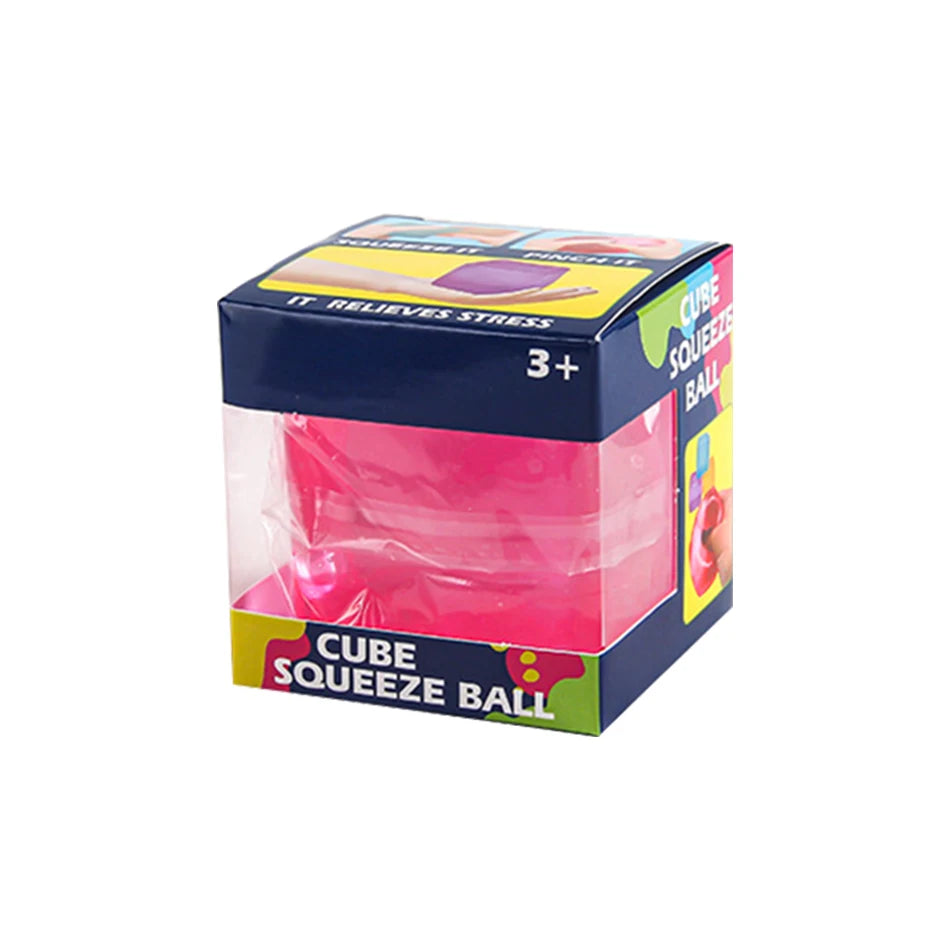Squishy sensory fidget cube for stress relief, focus, and calming desk play
