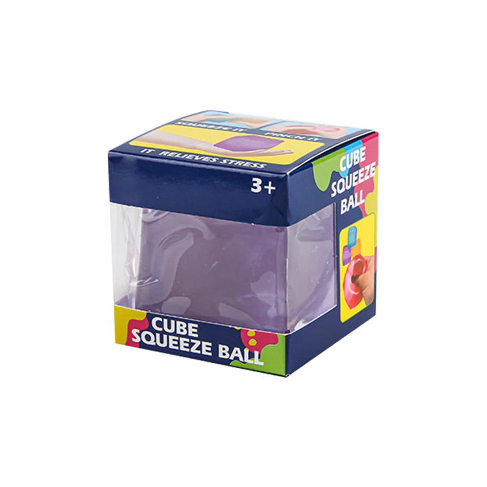Squishy sensory fidget cube for stress relief, focus, and calming desk play