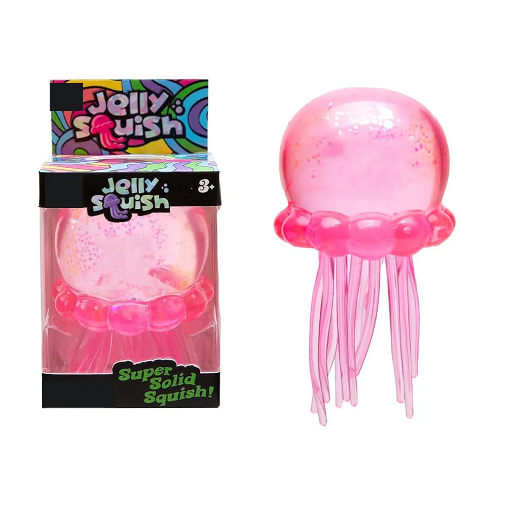 Slow-rebound squishy jellyfish flow pattern cube, stress relief sensory fidget toy