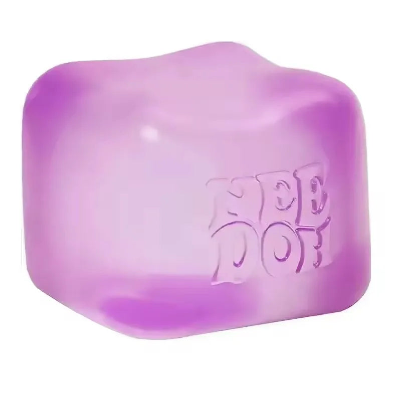 Slow-rebound squishy jellyfish flow pattern cube, stress relief sensory fidget toy