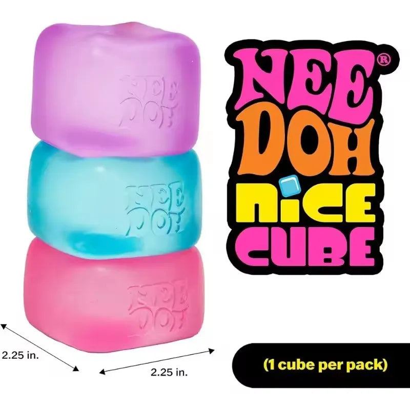 Slow-rebound squishy jellyfish flow pattern cube, stress relief sensory fidget toy