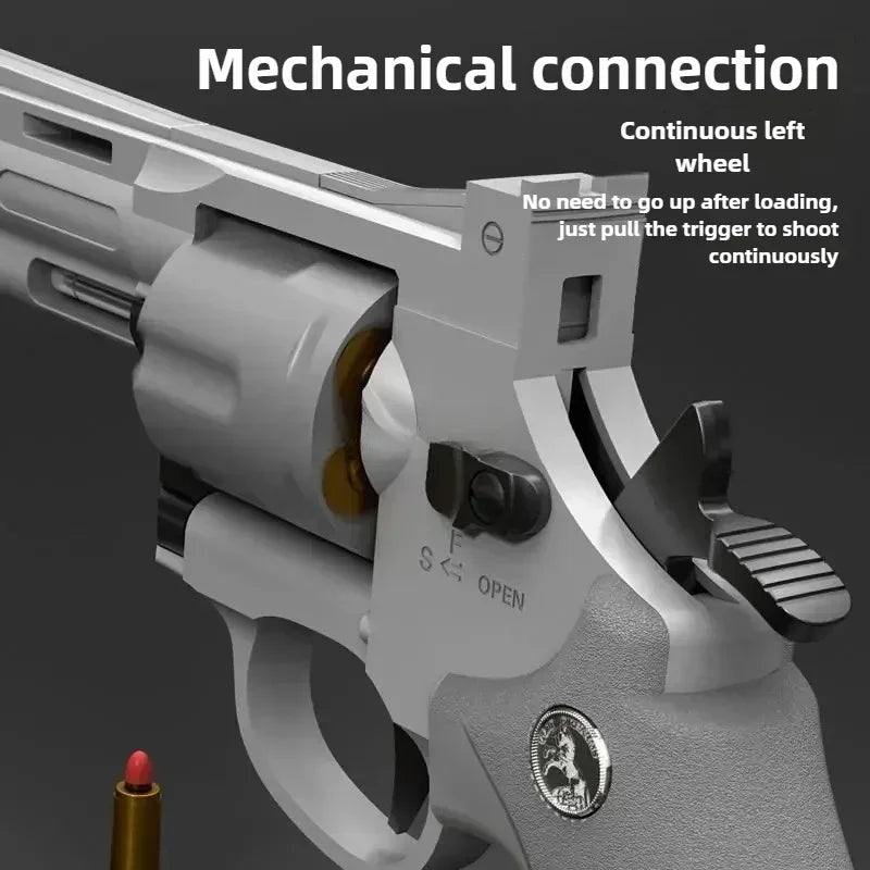 Soft dart blaster toy with rotating launcher and darts for battle games