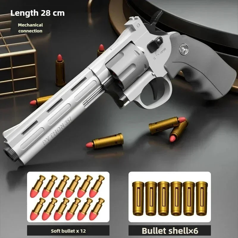 Soft dart blaster toy with rotating launcher and darts for battle games