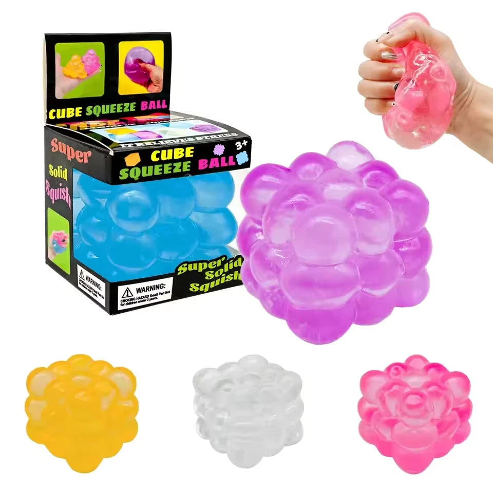 3D simulation candy squishy cube sensory stress relief fidget toy