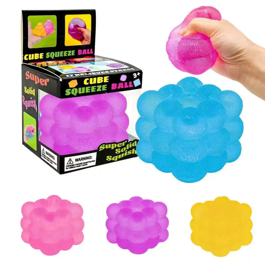 Set of candy-style kneading squishy sensory stress relief cube toys