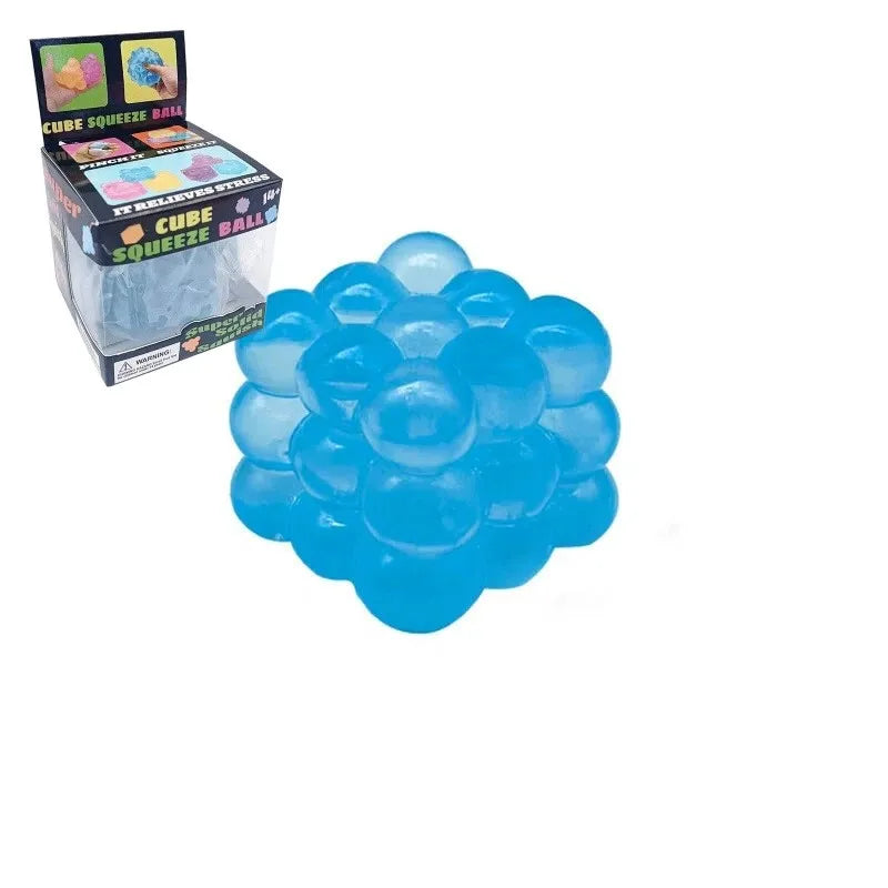Set of candy-style kneading squishy sensory stress relief cube toys