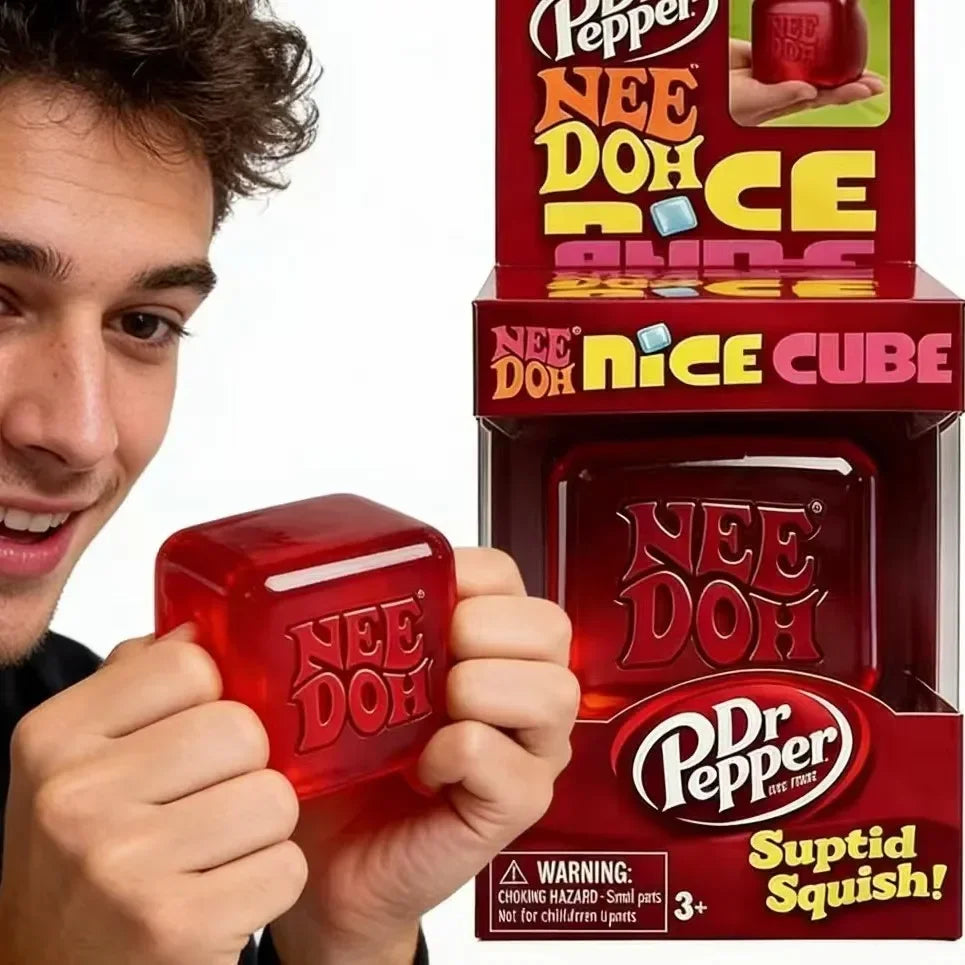 Soft squishy stress cube, squeeze sensory fidget toy for adults and teens