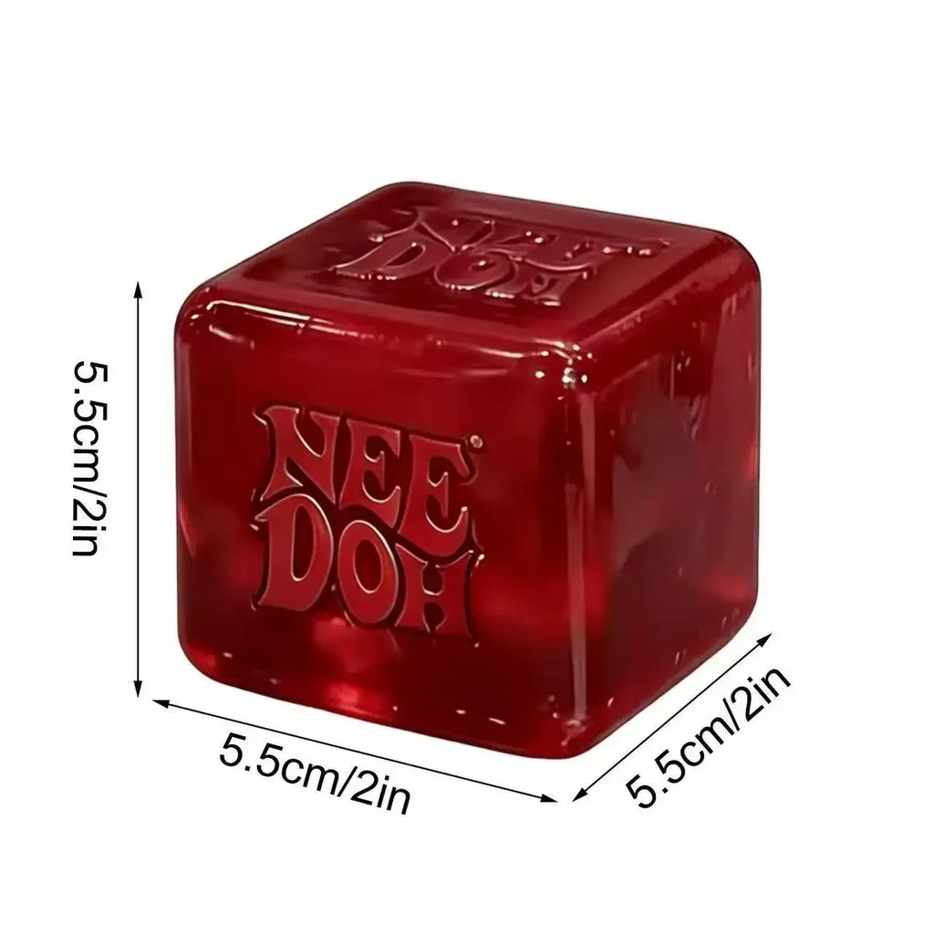 Soft squishy stress cube, squeeze sensory fidget toy for adults and teens