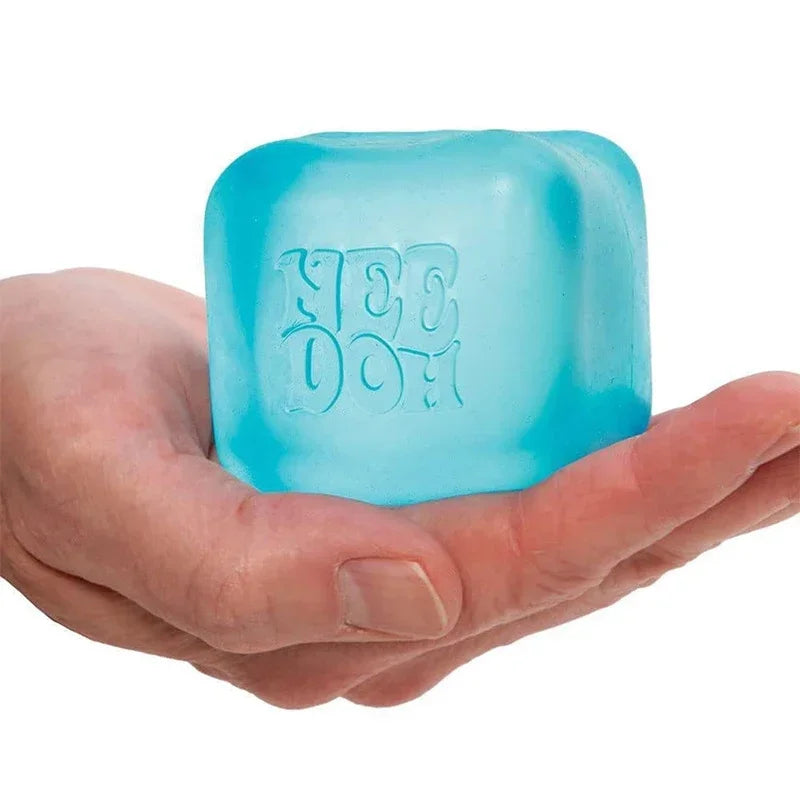 Soft squishy stress cube, squeeze sensory fidget toy for adults and teens