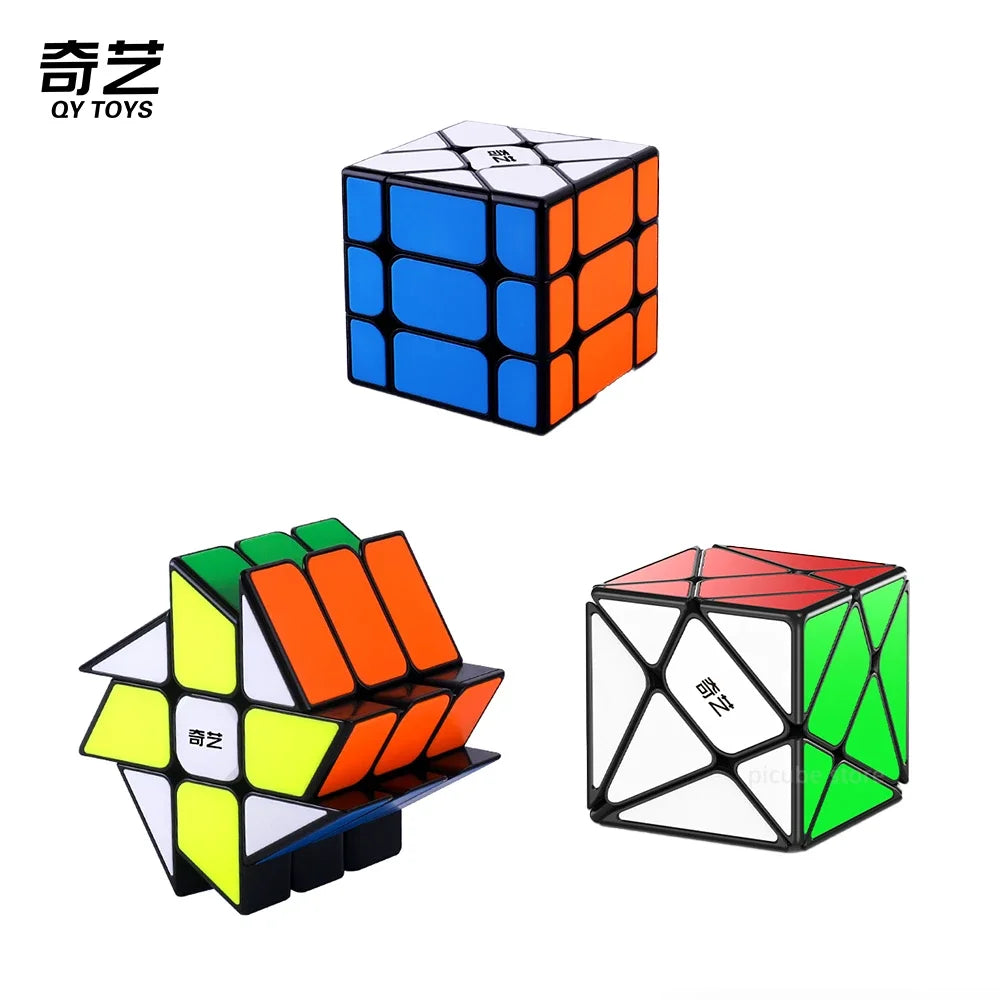 Stickerless windmill speed cube puzzle brain teaser educational toy for kids and adults