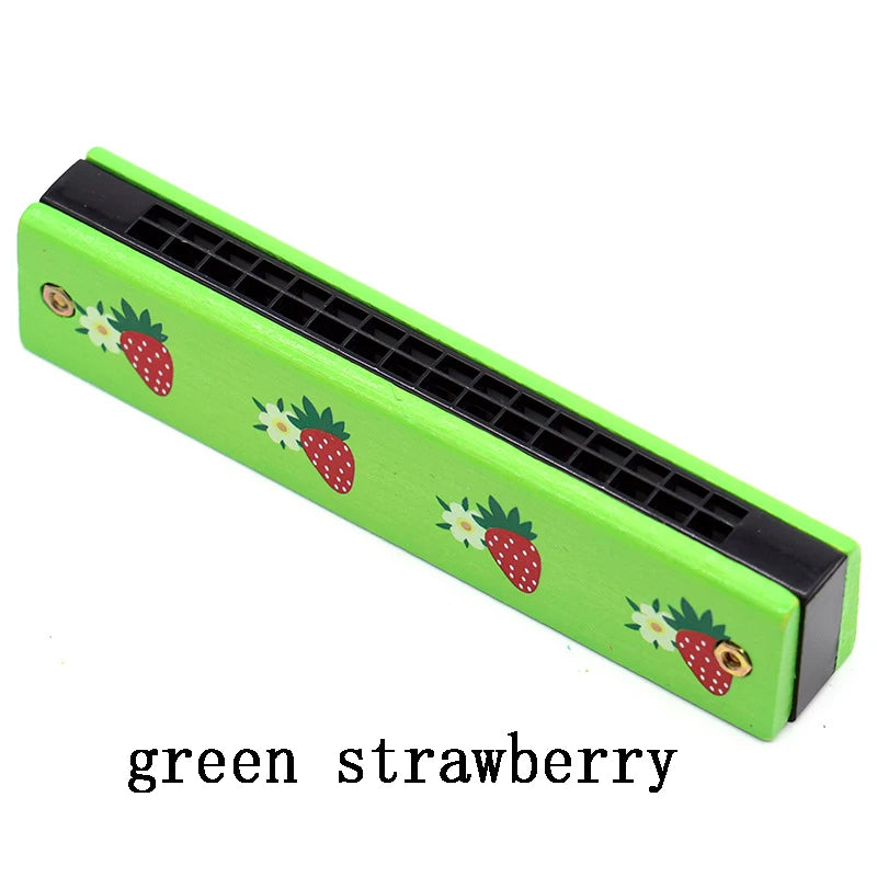 Children's wooden harmonica musical instrument learning toy