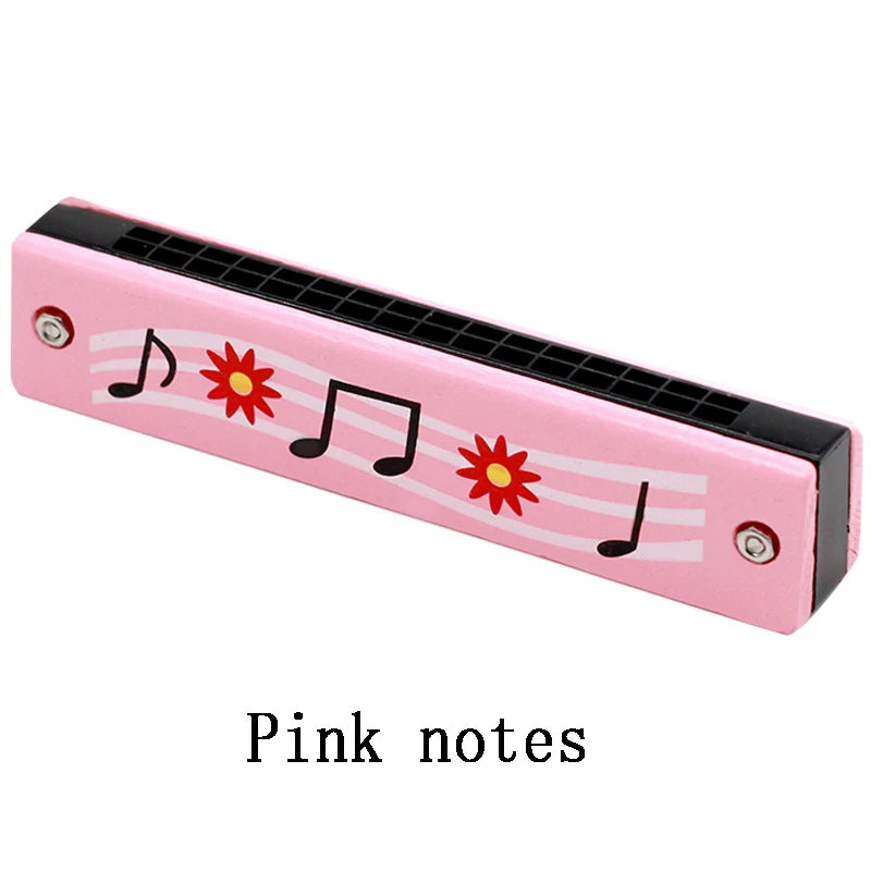 Children's wooden harmonica musical instrument learning toy