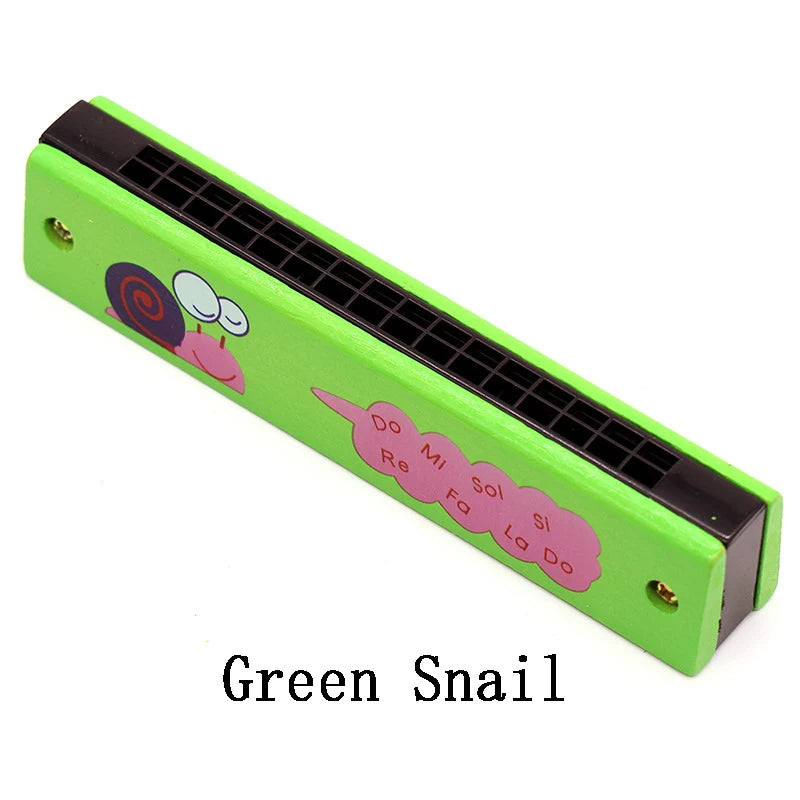 Children's wooden harmonica musical instrument learning toy