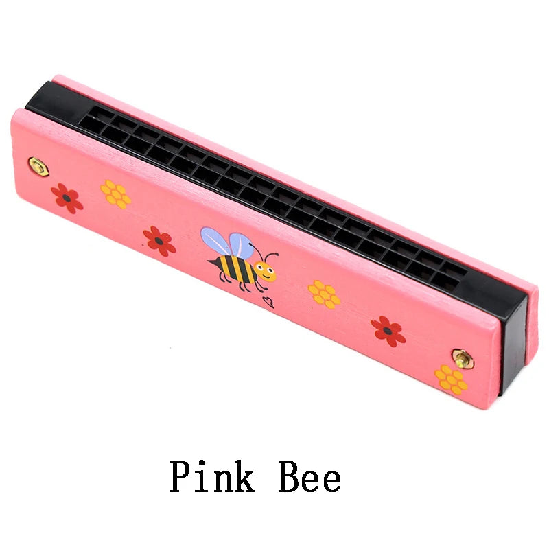 Children's wooden harmonica musical instrument learning toy