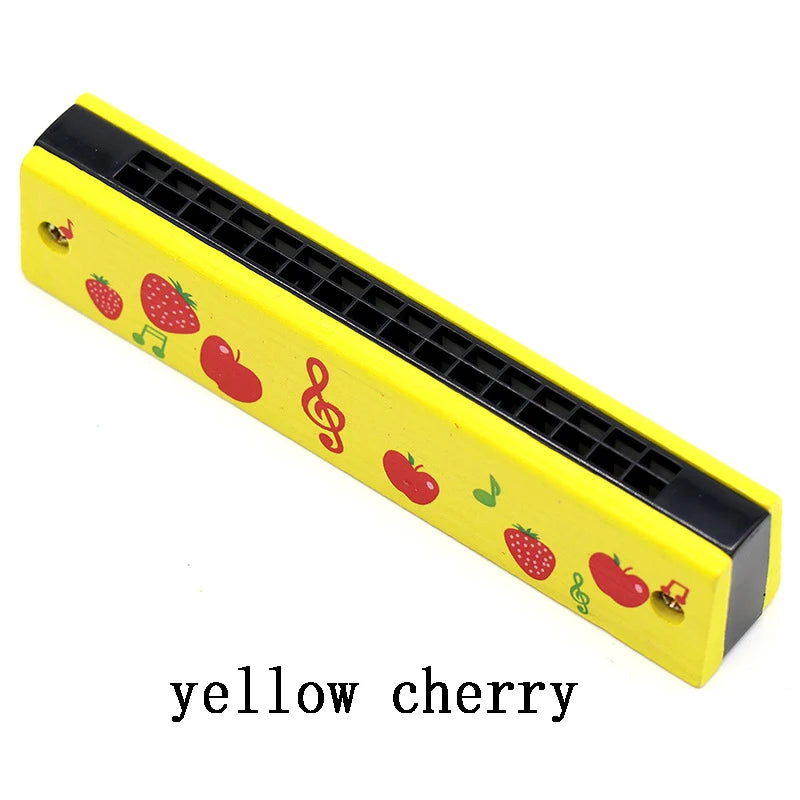 Children's wooden harmonica musical instrument learning toy