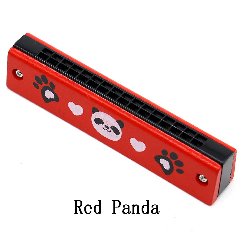Children's wooden harmonica musical instrument learning toy