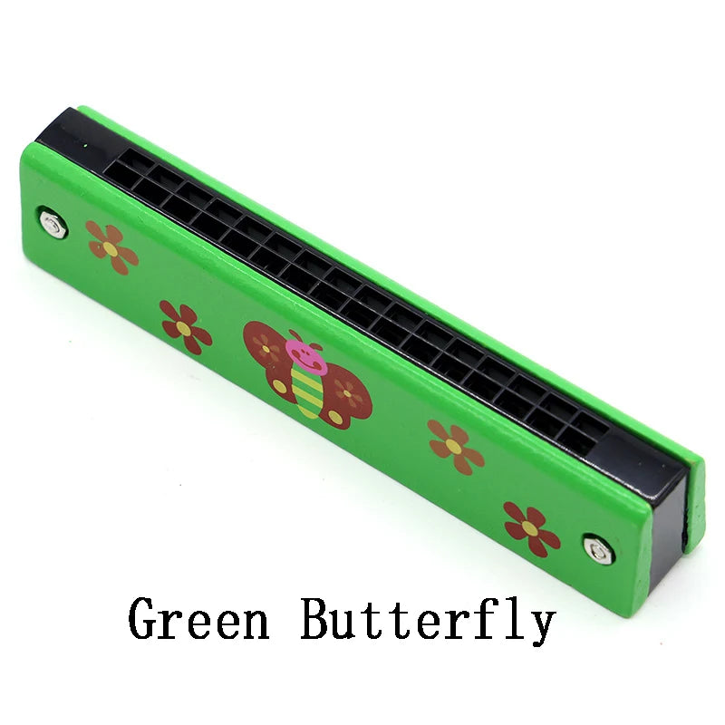 Children's wooden harmonica musical instrument learning toy