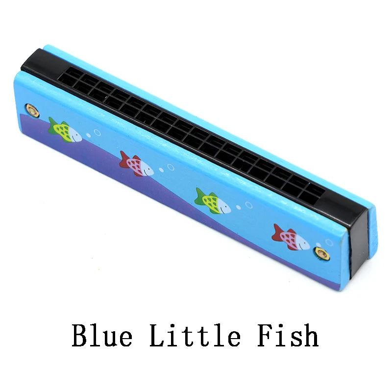 Children's wooden harmonica musical instrument learning toy