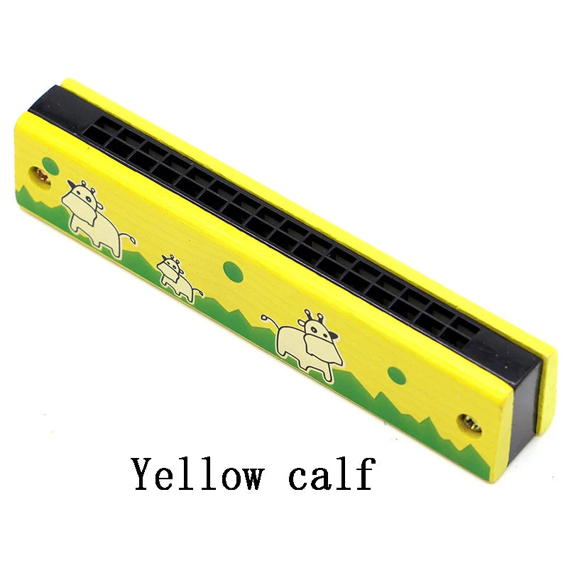 Children's wooden harmonica musical instrument learning toy